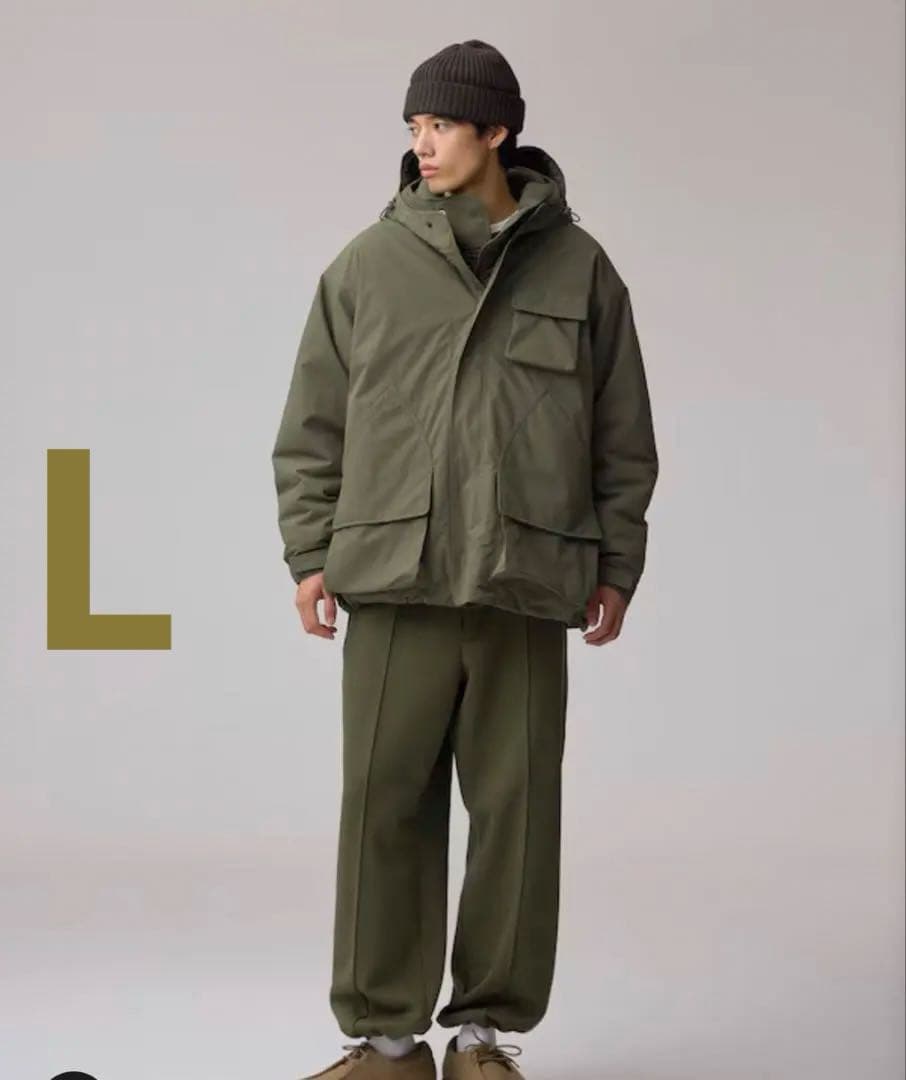 パデッドシェルパーカ ENGINEERED GARMENTS Lサイズ　オリーブ ENGINEERED GARMENTS × GU パデッドシェルパーカ L オリーブ 新品未