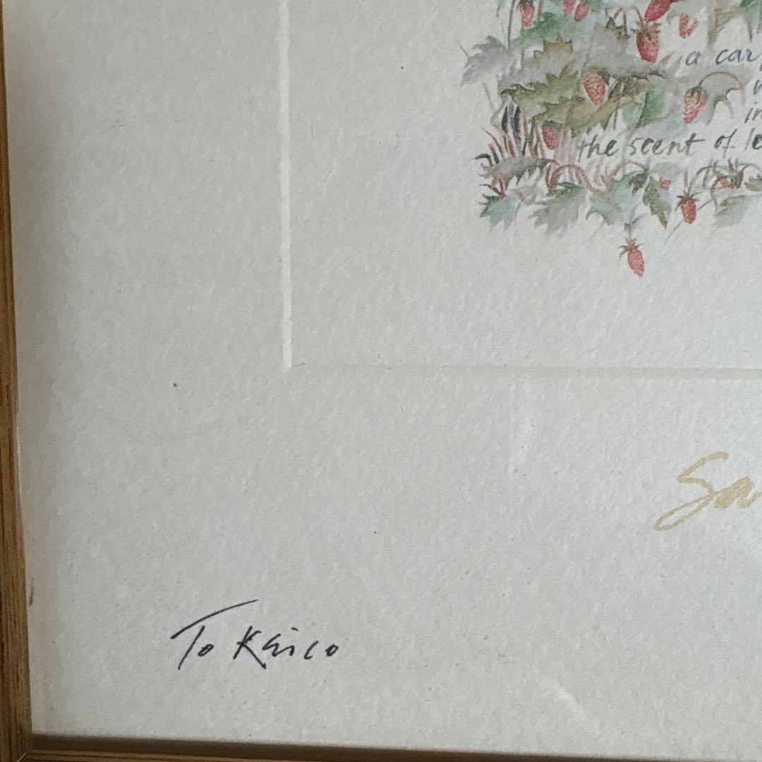 サラ.ミッダ　絵画　サイン入り