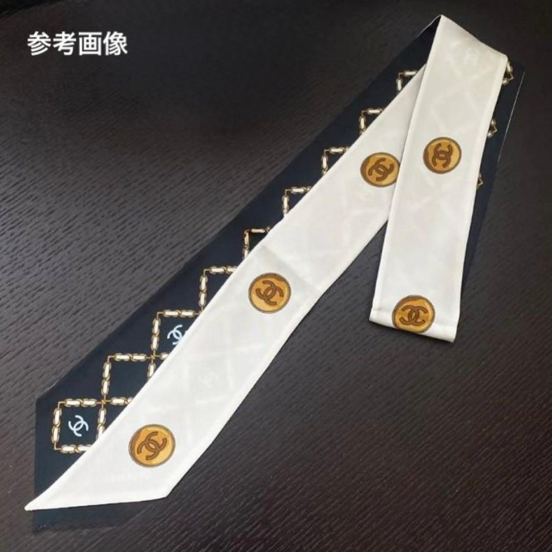 シャネル本店限定包装 CHANELヘアバンド スカーフ ココハンドル