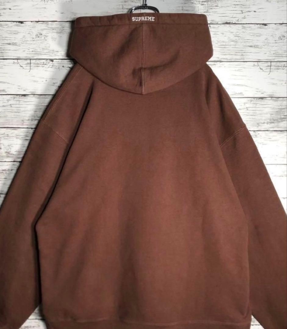 堀米雄斗着用✨】シュプリーム デビル ツノ Sロゴ パーカー L ブラウン
