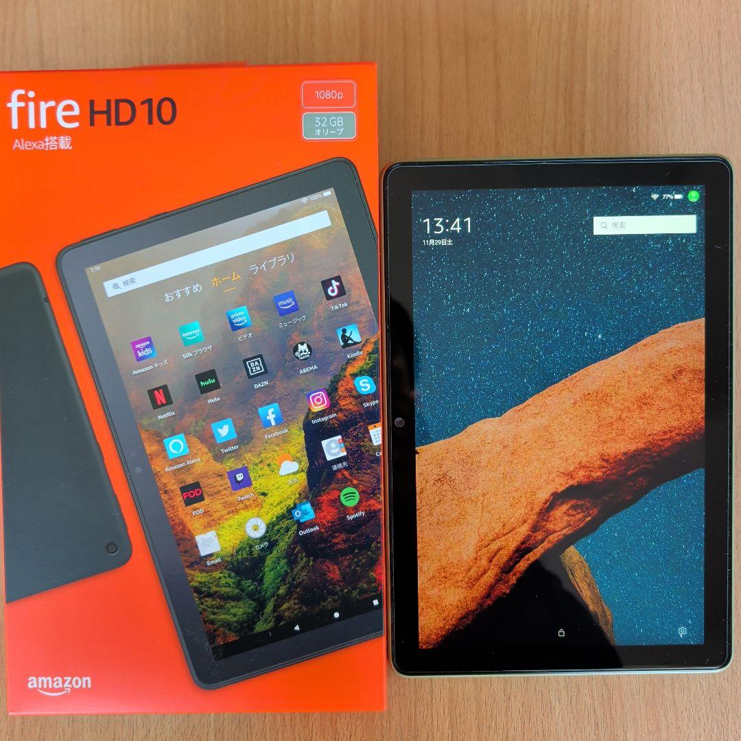 Amazon Fire HD 10 （第11世代）オリーブ amazon（アマゾン） Fire HD 10 タブレット 本体 10.1インチHD