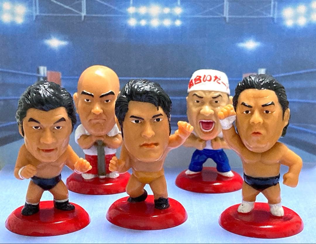 プロ格ヒーローズ 5体セット アントニオ猪木 長州力 藤波辰爾 新日本