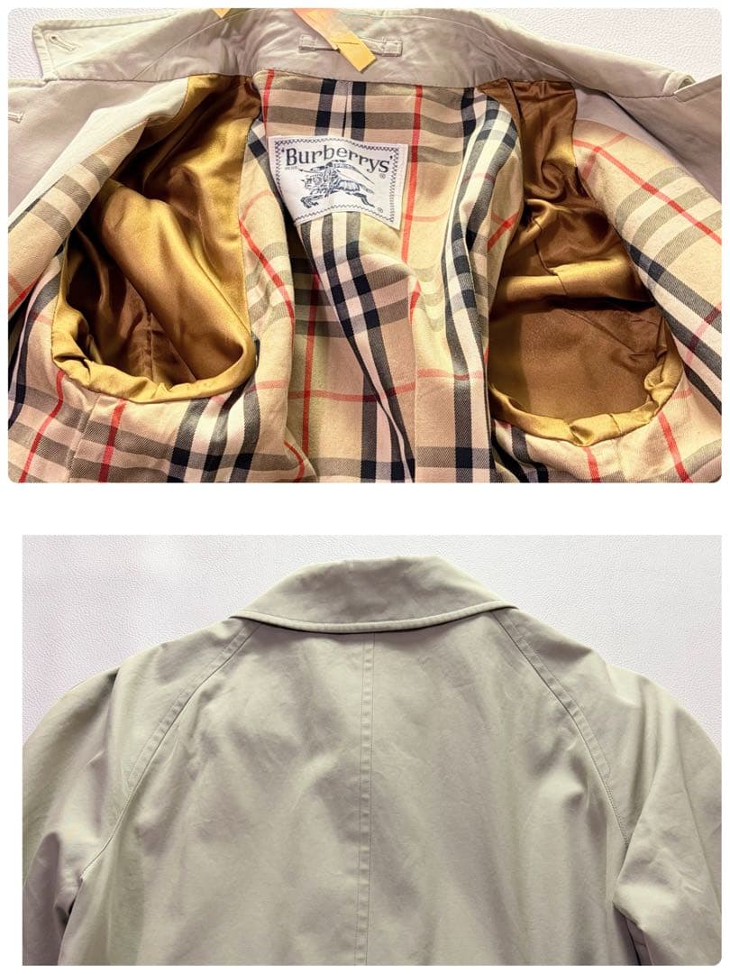 ヴィンテージ バーバリーズ ステンカラーコート ベージュ 9号 ノバ