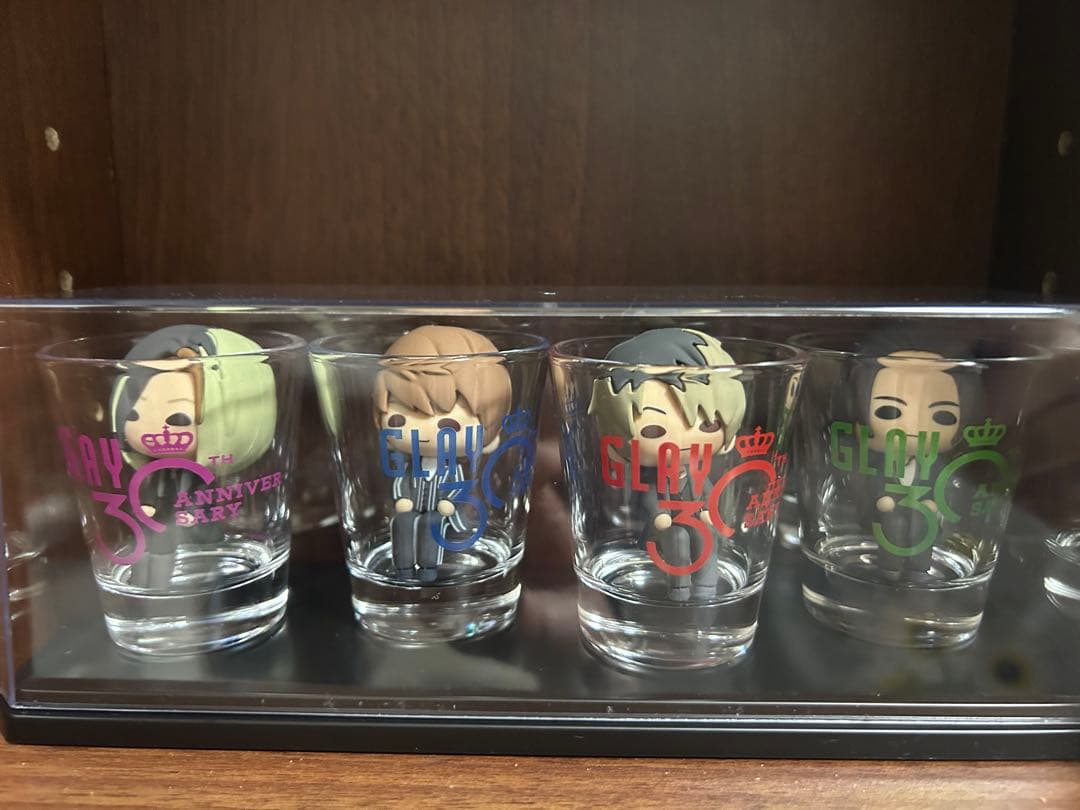 値下げ★ローソンエンタメくじGLAY すわりんこ＆ショットグラスコンプセット