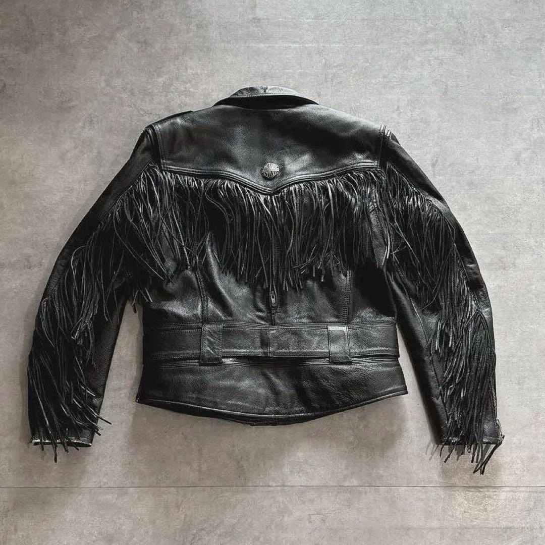 超希少】90s 短丈 ハーレーダビッドソン ライダースレザージャケット M