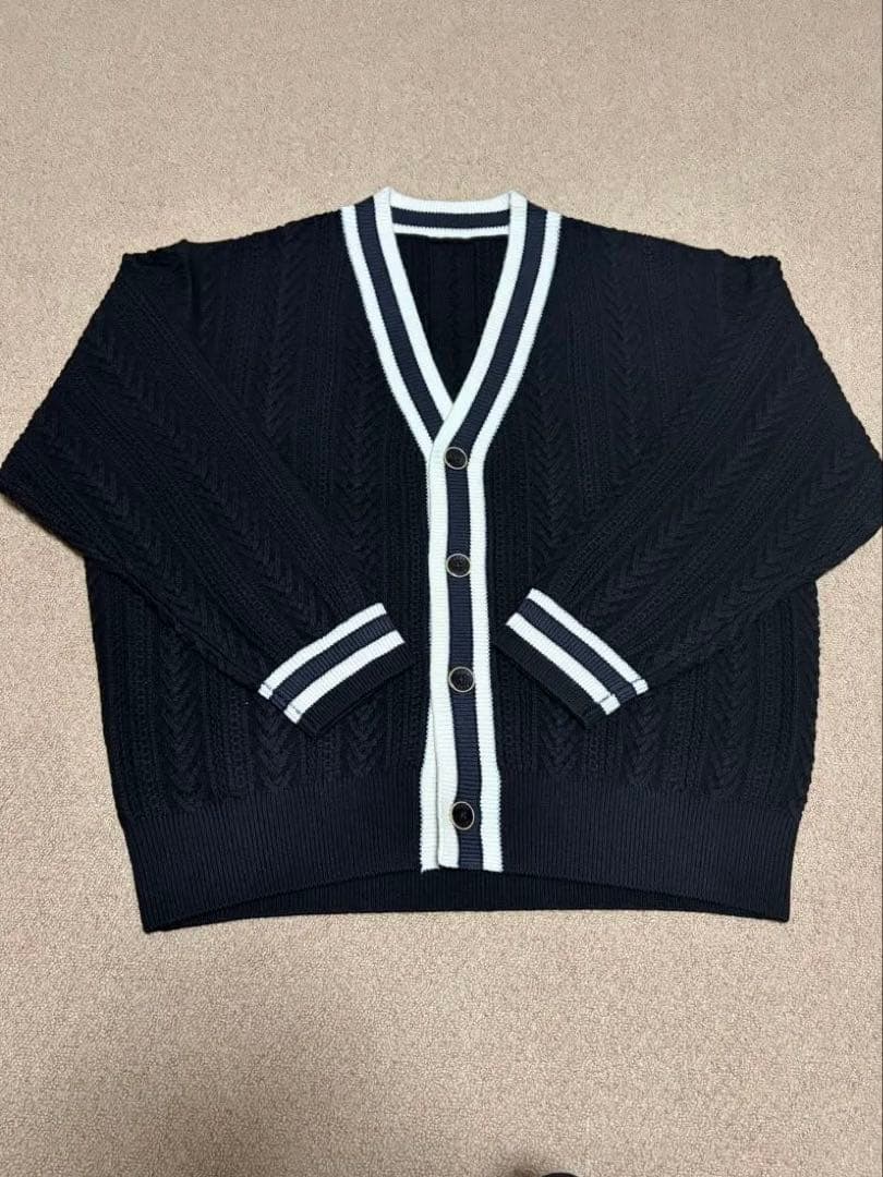 A abyts佐藤健着用 本人着用サイズ3 ABYTS カーディガン ブラック！