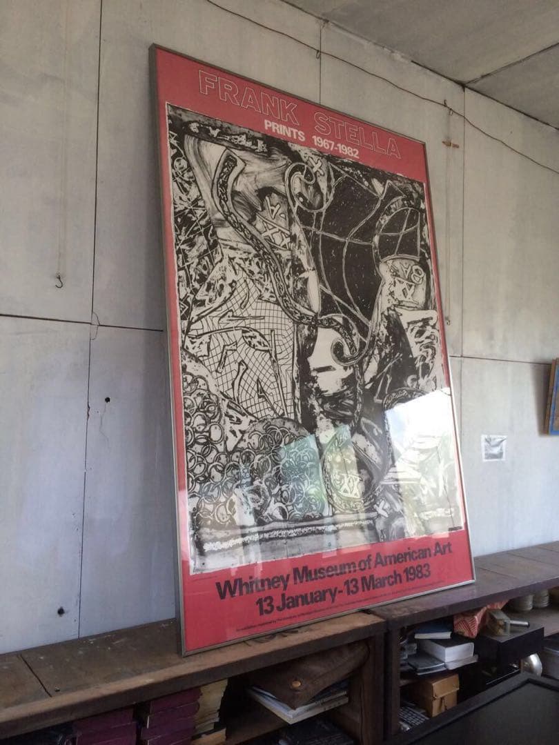 真贋保証 希少 大型 フランク・ステラ オフセットリトグラフ 引き取り可能
