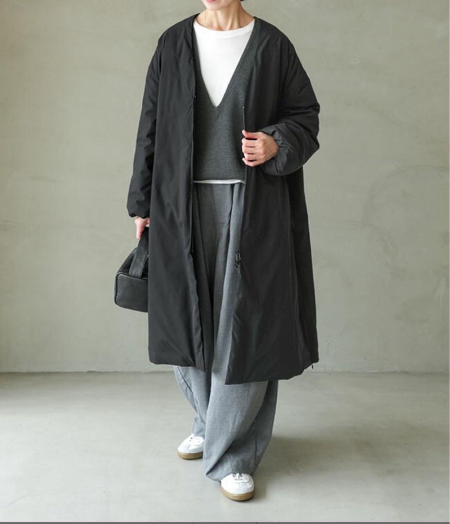 solamonat poche(ソラモナポッシェ) Vネックライトダウンコート - メルカリ