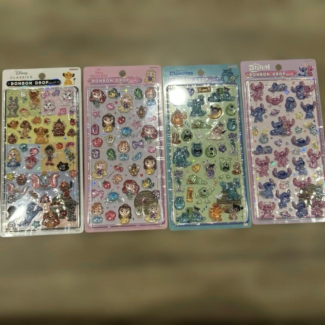 ボンボンドロップシール　ディズニー４種　正規品 Disney - ボンボンドロップシール ディズニー 4セット(正規品)の通販