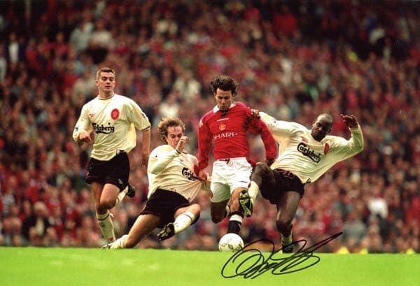 証明書付きライアン・ギグス マンチェスター・ユナイテッド　 直筆サイン入りフォト ライアン・ギグス＆ポール・スコールズ 直筆サイン入りユニフォーム