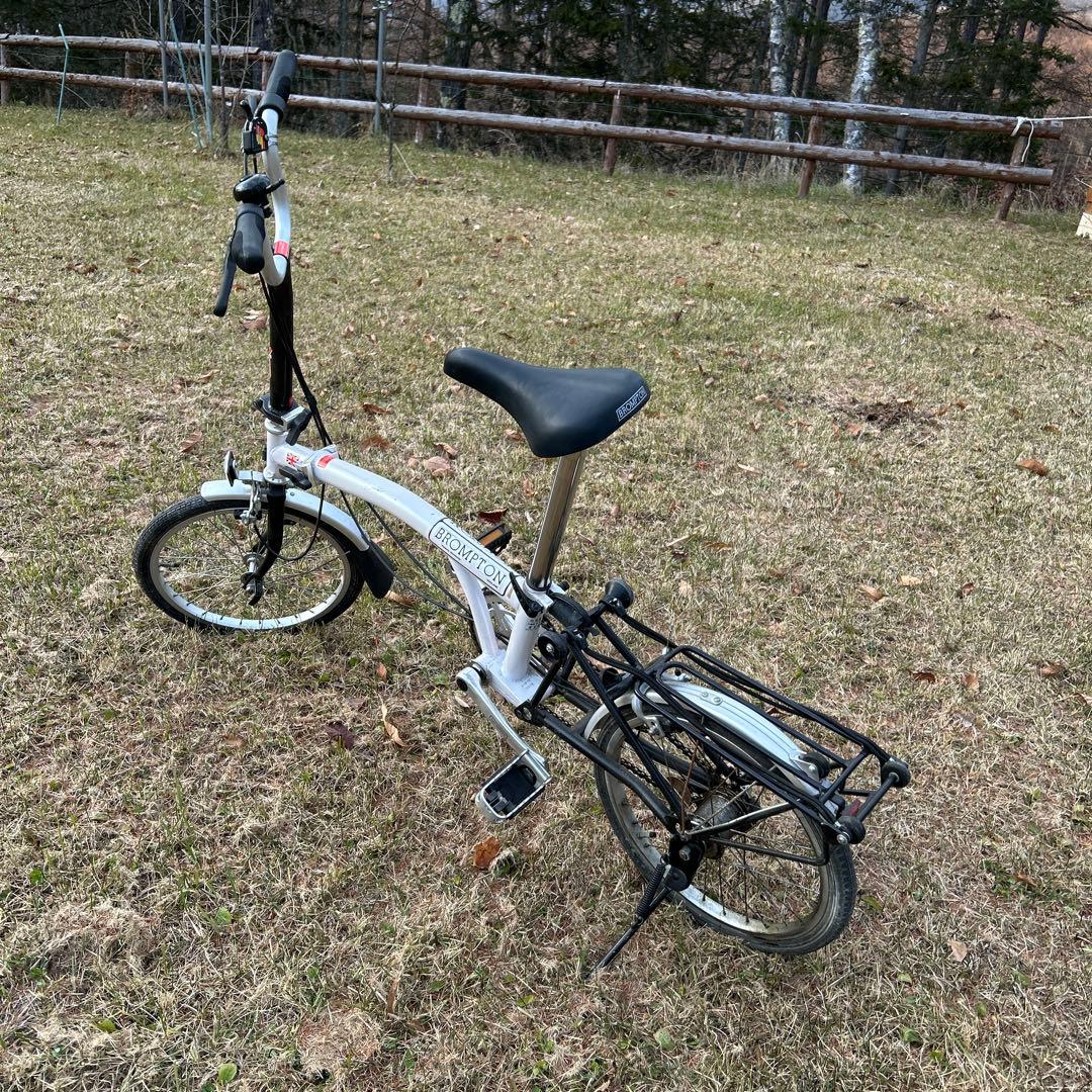 ブロンプトンBrompton折りたたみ自転車 ホワイト BS6102 PART - メルカリ