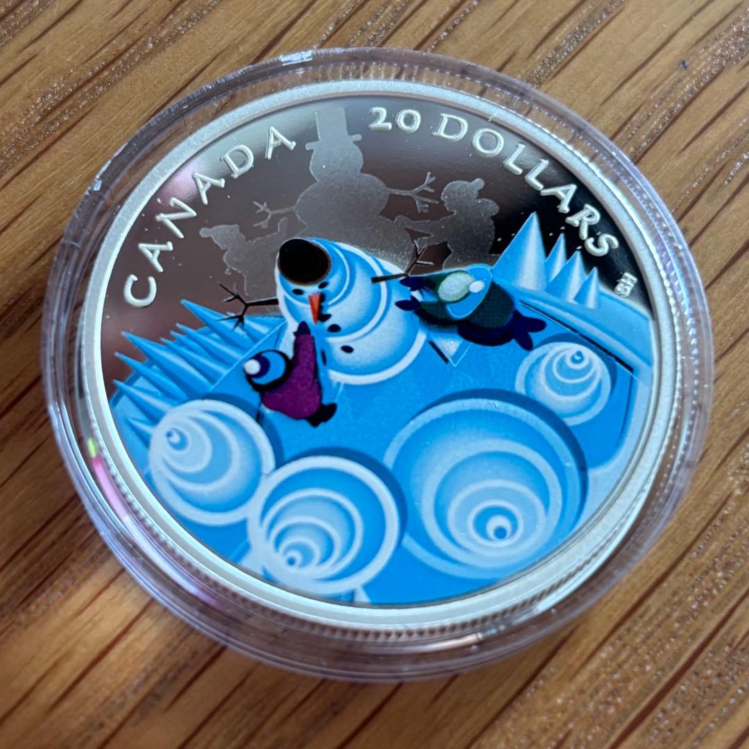 カナダ銀貨】2019年カナダ 純銀ミスティカル・スノー・デイ・コイン
