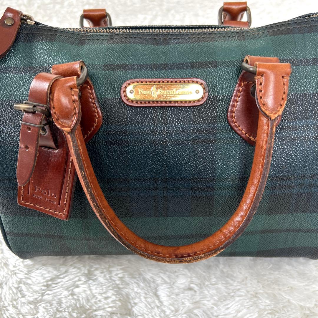 POLO RALPH LAURENミニボストンバッグ ブラックウォッチ - メルカリ