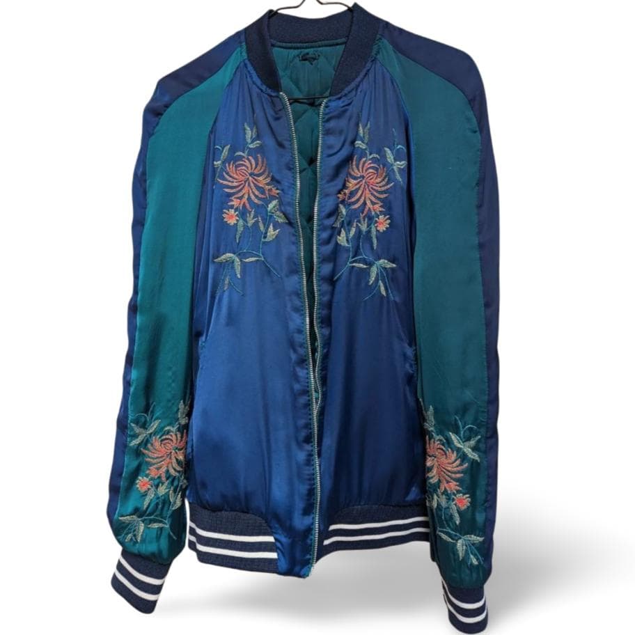 ZARA 刺繍 スカジャン／OKINAWA】古着 - メルカリ