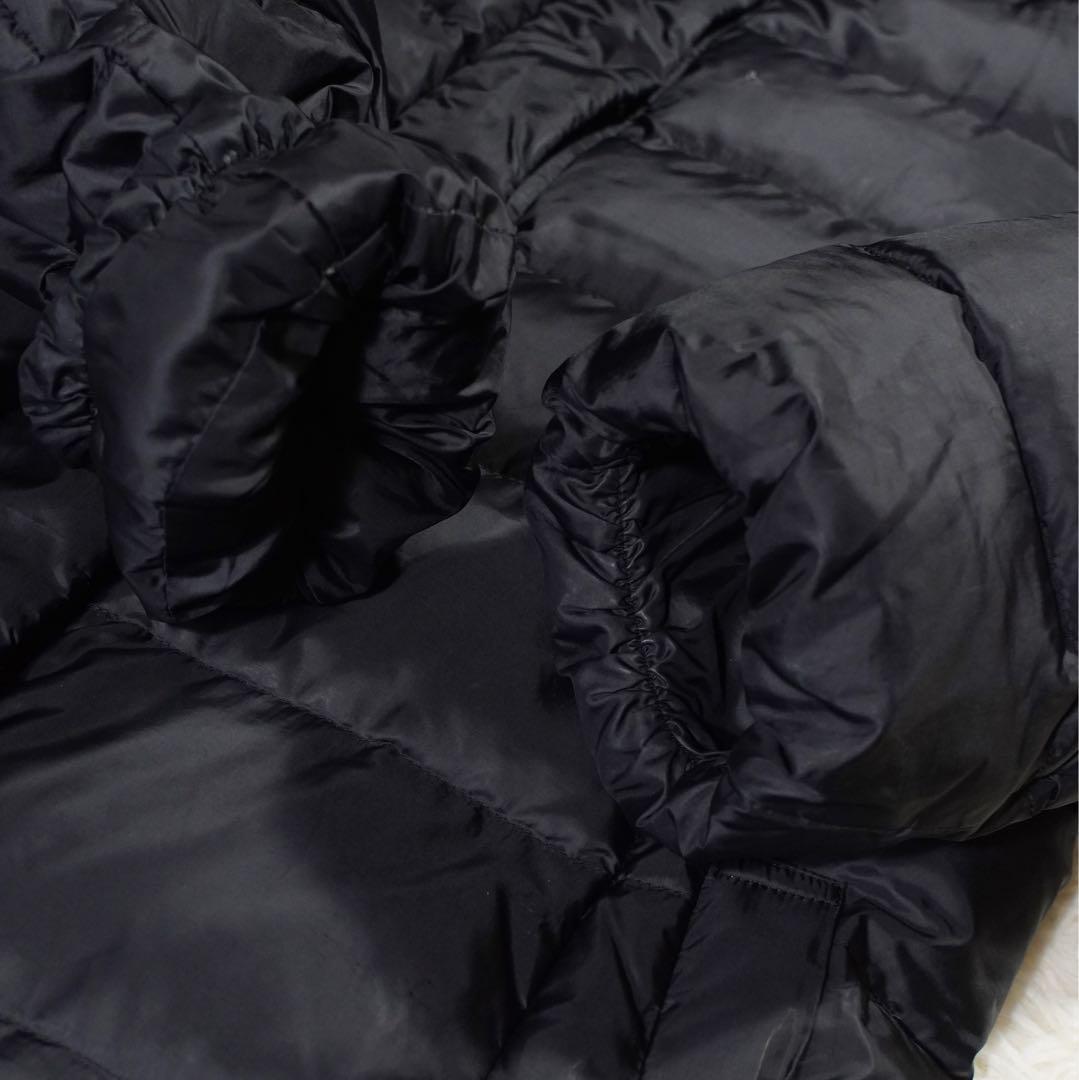 手洗い◎《23区》ダウンコート(42)黒 大きいサイズ Aライン オンワード