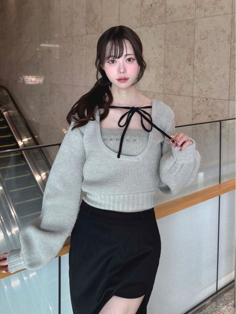 Darich アシメレイヤードニットトップス グレー GRY 新品未開封 - メルカリ