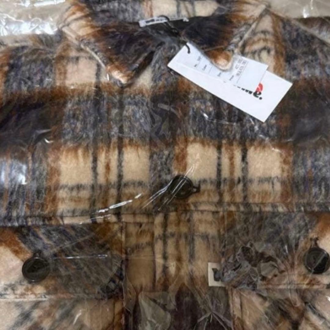 NAPTIME チェック中綿ジャケット Mサイズ アイボリー