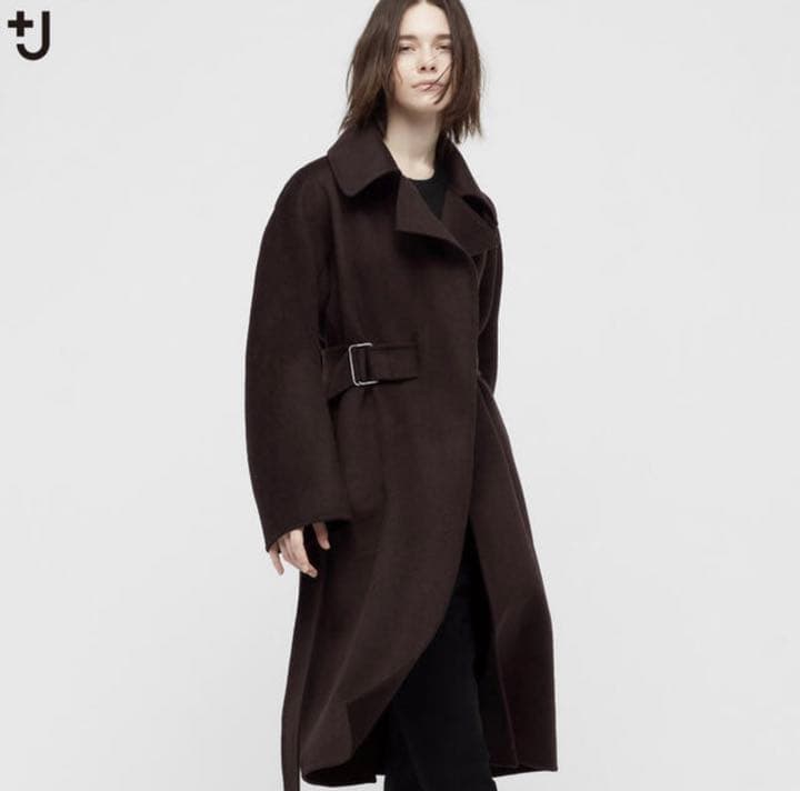UNIQLO +J ジルサンダー カシミヤブレンド ロングラップコート