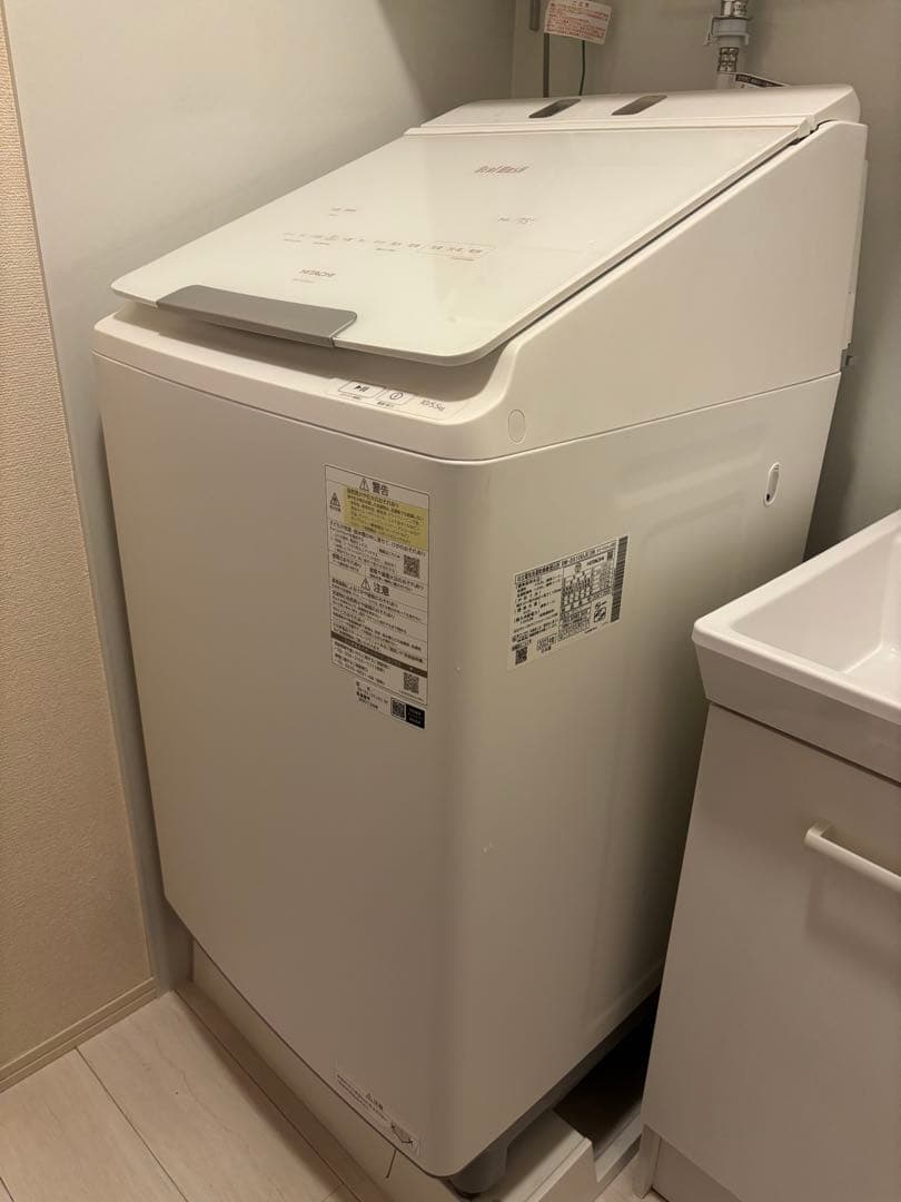 【美品】洗濯機　日立 BW-DX100JE3 洗濯乾燥機 10.0kg