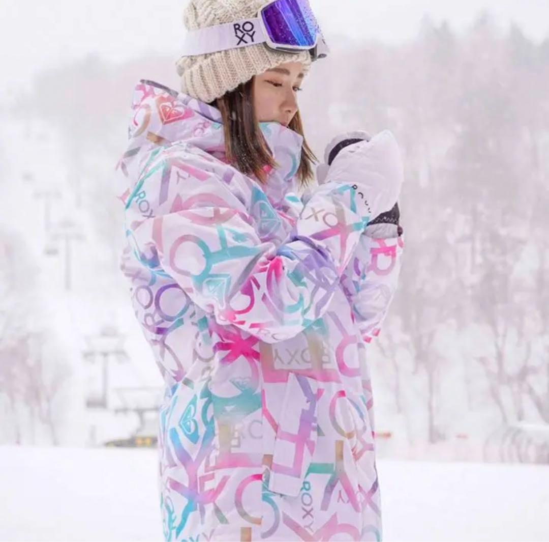 【美品】ROXY スノボウェア(上) 楽天市場】上下セット ROXY スノーボードウェア スキーウェア