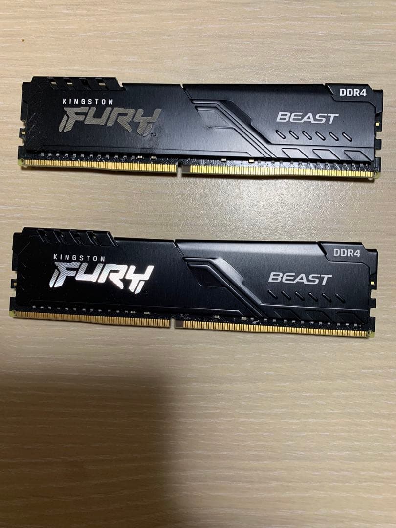 メモリー KINGSTON FURY BEAST 32GB DDR4 3200 Kingston Fury Beast 32GB 3200MT/s DDR4 CL16 Desktop Memory Single