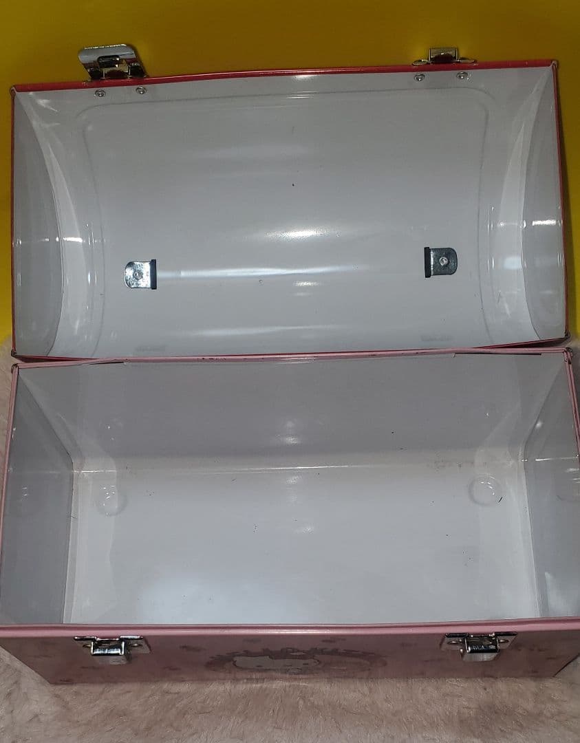 1986年製◆サンリオ◆ハローキティ◆ブリキBOX トランク◆ユニ・チャーム