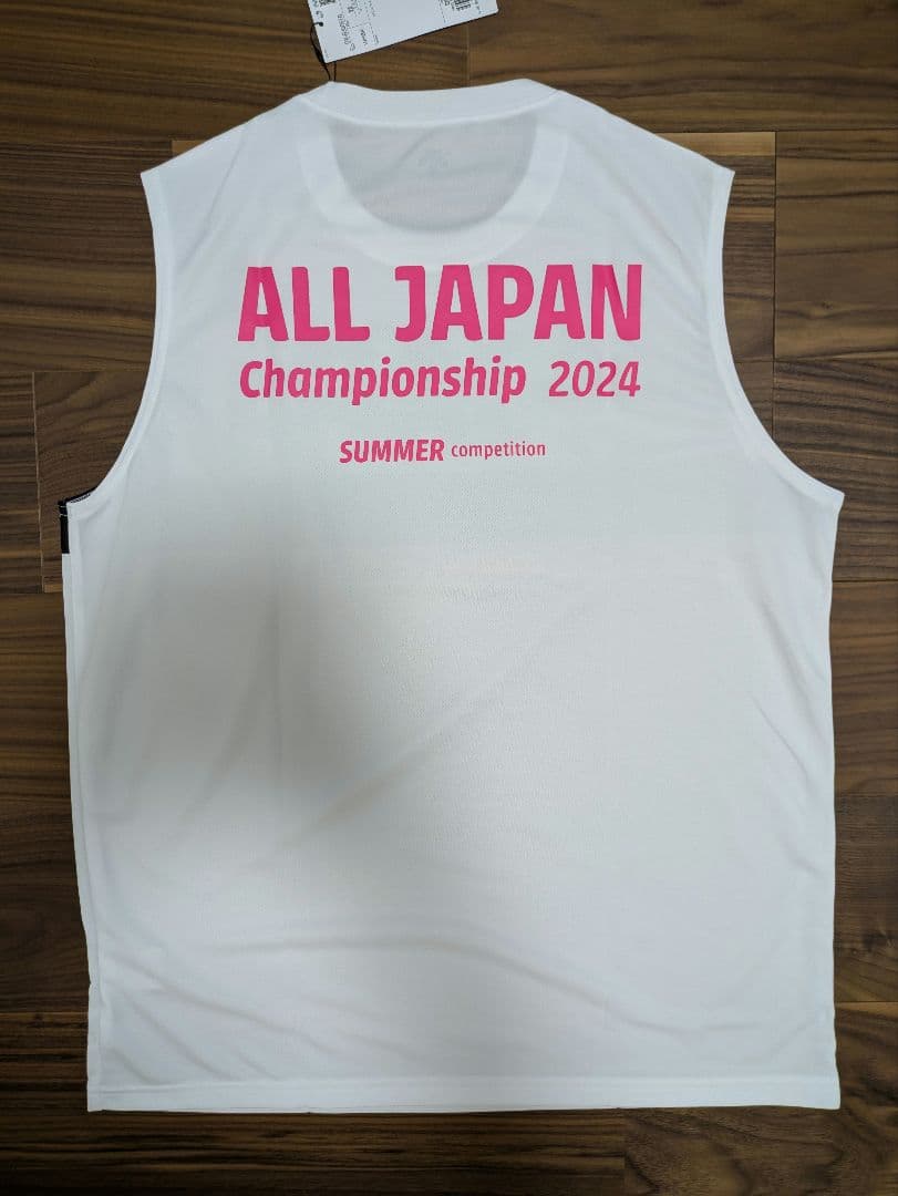 ☆ホワイト インターハイ DESCENTE デサント ノースリーブ シャツ 国体