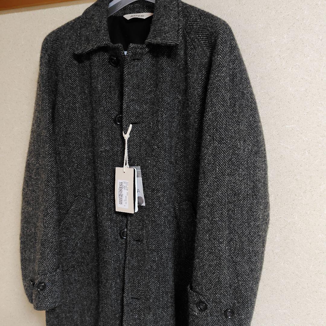 ASPESI アスペジ/ハリスツイード ステンカラーコート - メルカリ