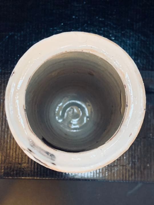 辻村史朗　粉引花入