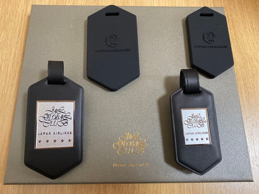 JAL 最高ステイタス 亀タグJGCファイブスターネームプレート2個セット