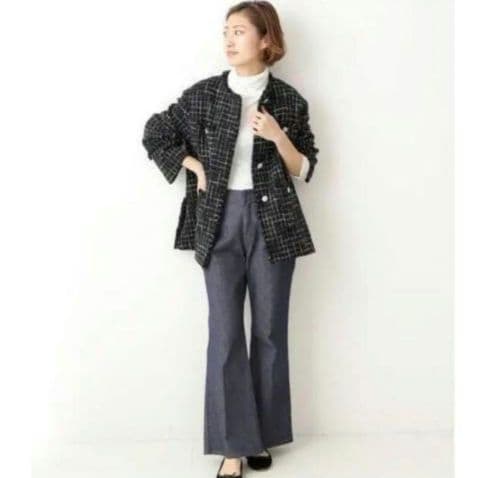 ✨極美品✨】IENA◎Monotone Tweedジャケットブラック - メルカリ