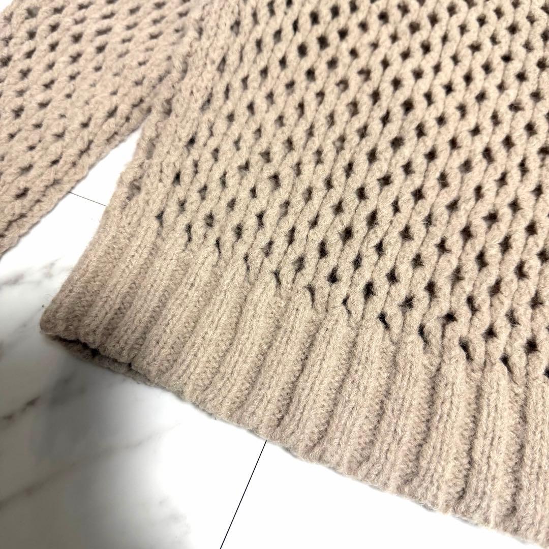 美品】完売品✨️ドゥロワー アルパカナイロンメッシュニット 5G