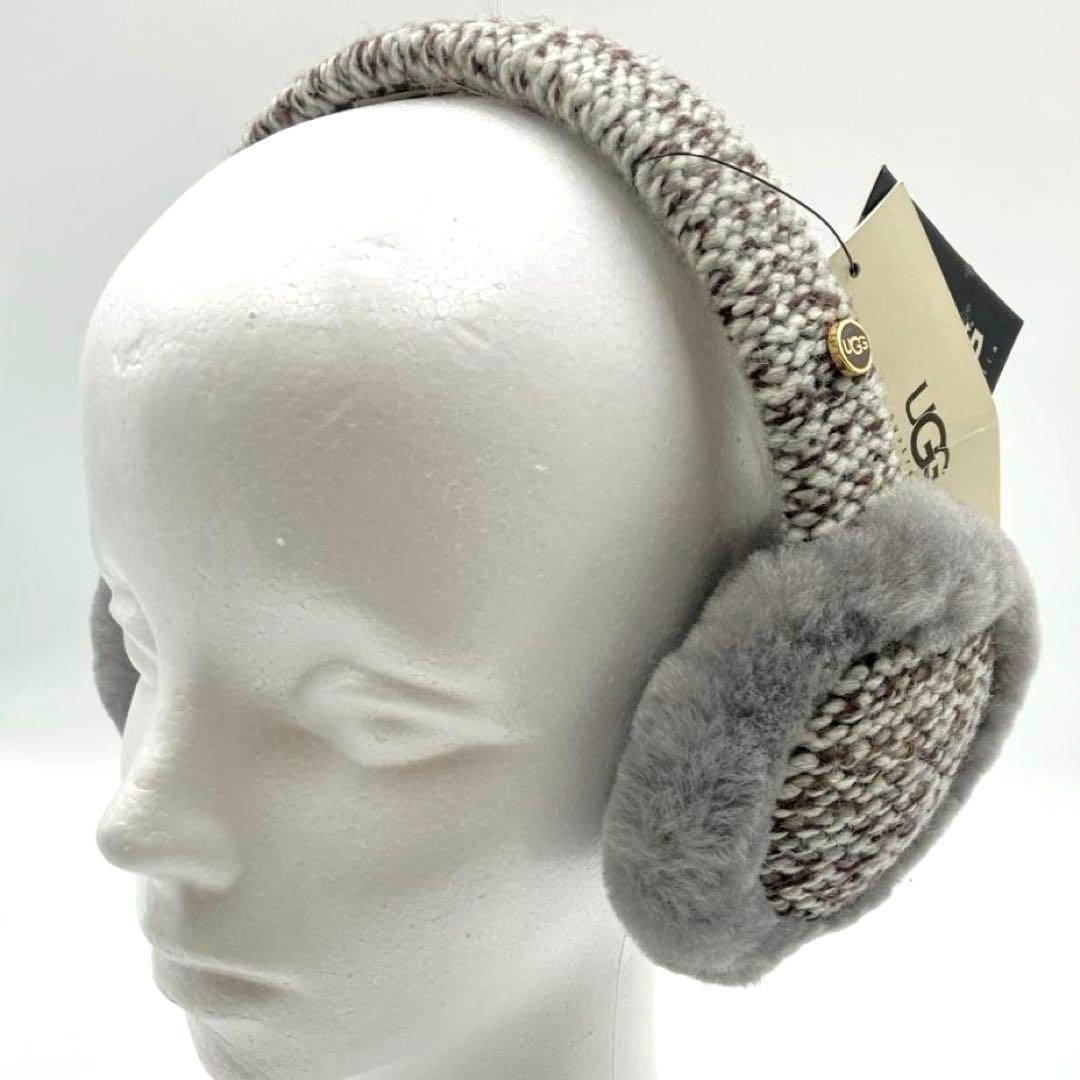 【新品タグ付き】UGG　Bluetooth対応 イヤーマフ シープスキン グレー 新品 UGG アグ 耳当て イヤーマフ シープスキン 新色 グレーミスト