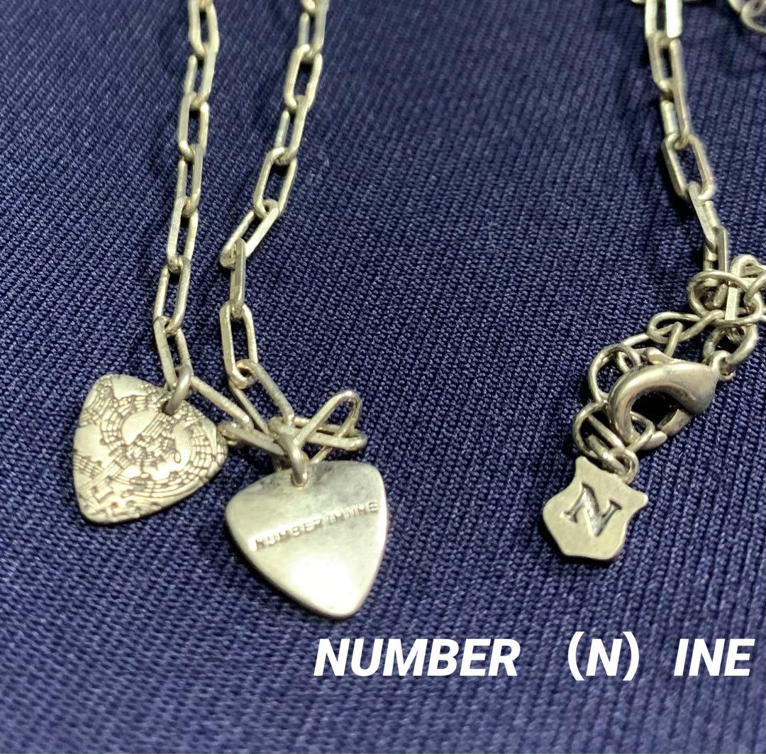 ⭐︎入手困難 ナンバーナイン ネックレス 二連ギターピック チェーン