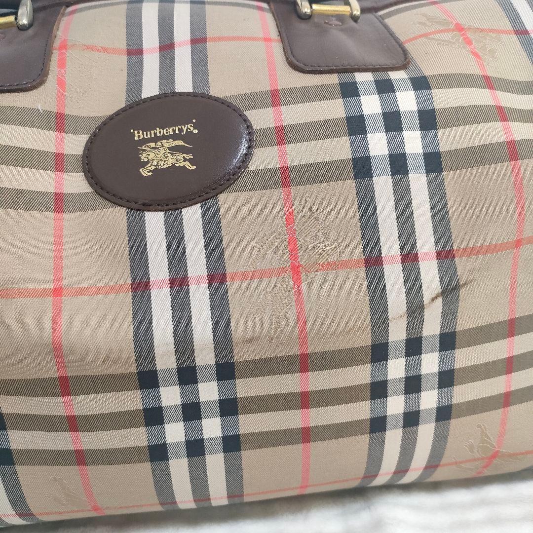 Burberrys バーバリー ノバチェック ボストン ラージ ヴィンテージ