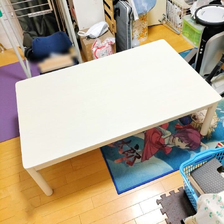 ニトリ リビングコタツ こたつテーブル ホワイト 白 こたつ - メルカリ