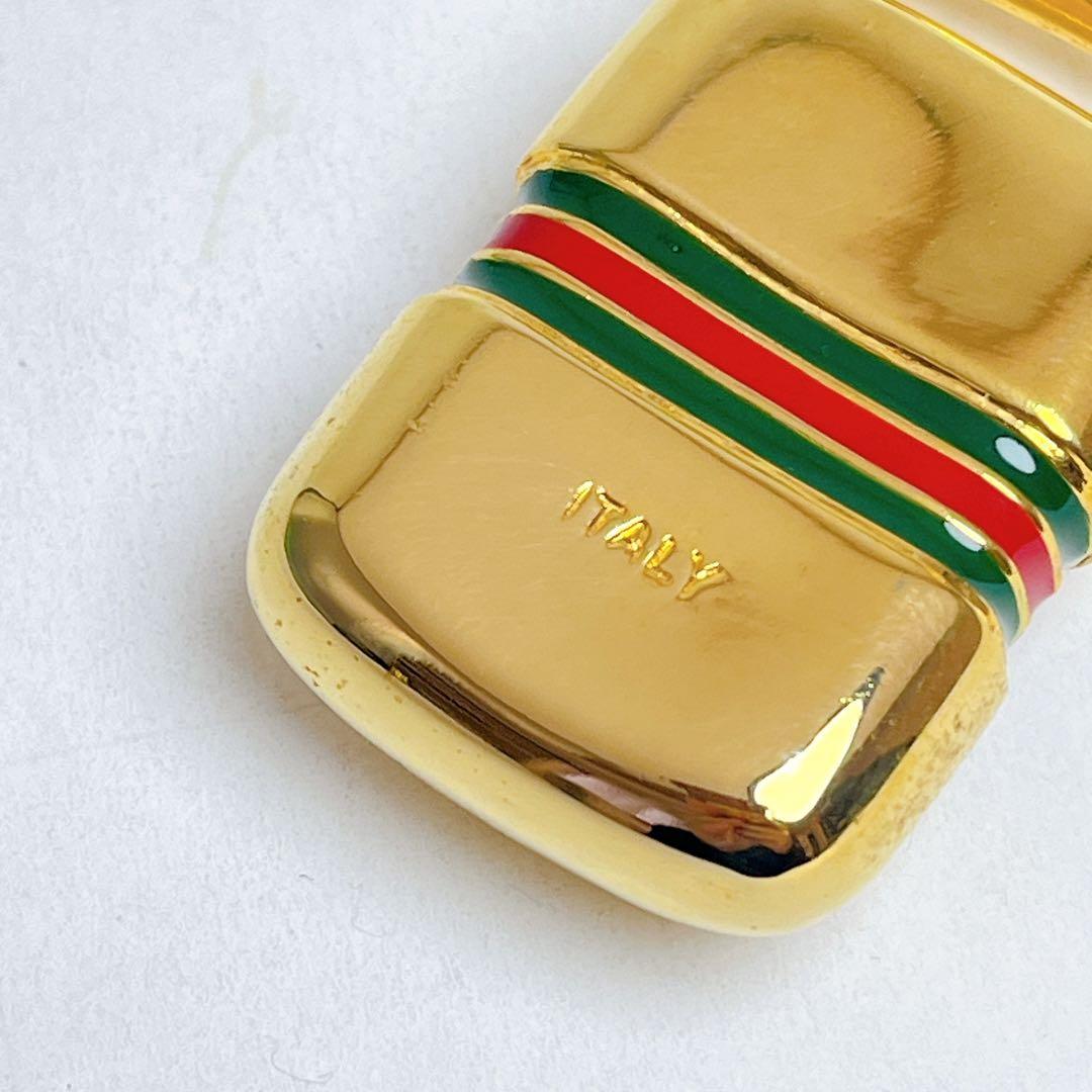 グッチシェリーラインヴィンテージキーリングゴールド