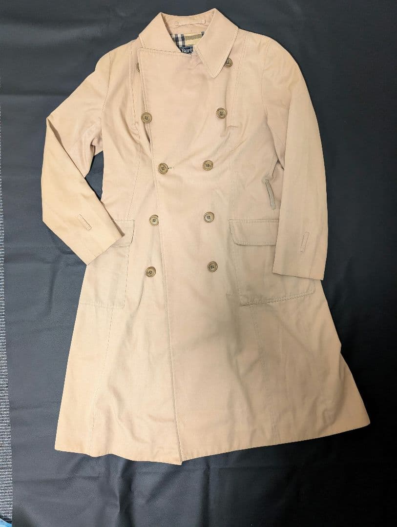 最終値下げ☆Burberrysトレンチコートダブルボタンノバチェック