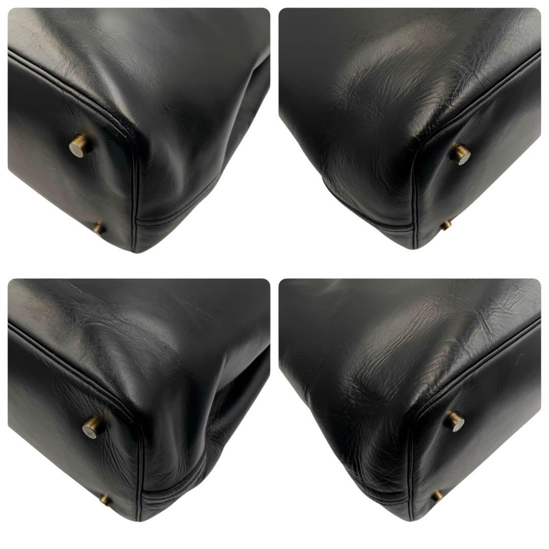 《超美品》Cisei シセイ 941 肩掛け トートバッグ レザー ブラック 黒