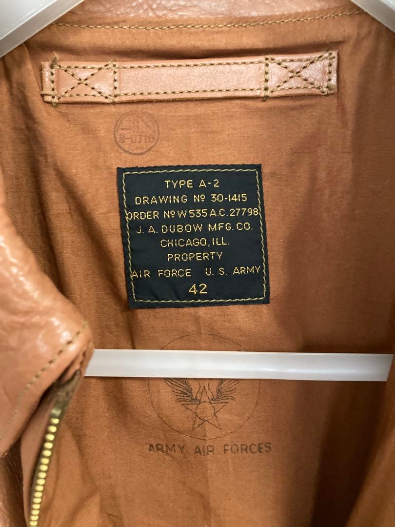 極美品】レインボーカントリー A-2 J.A.DUBOW社実名復刻モデル 42