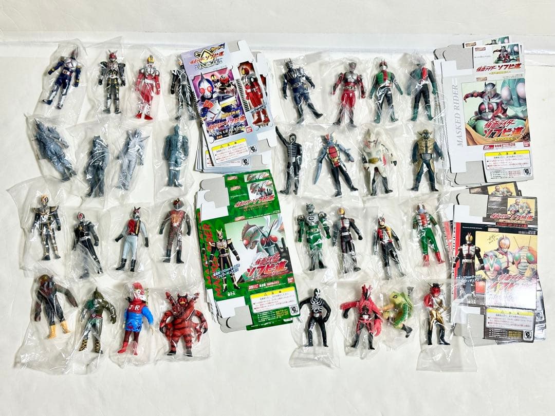 未使用　バンダイ HG仮面ライダー ソフビ道1〜4 全種類コンプリート バンダイ HG 仮面ライダー555 VOL.1 全4種フルセット