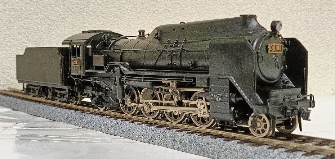 HOゲージ カツミ Ｄ51半流蒸気機関車、カンモーター、メンテナンス済