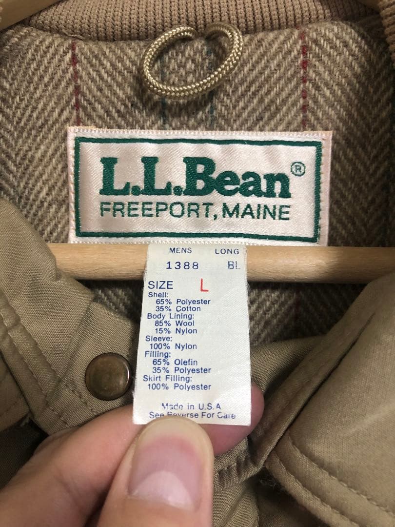 希少80s USA製 L.L.Bean ストームコート L 美品 エルエルビーン
