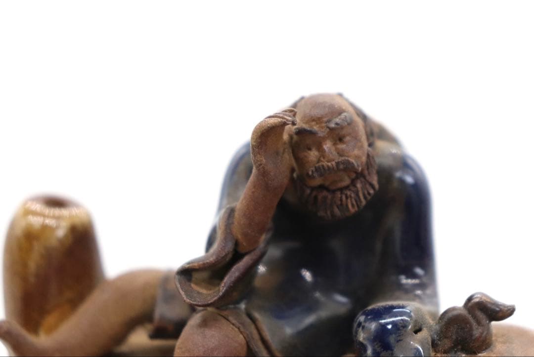 中国 石湾窯 瓢箪に乗っている人物 送料込み250326 - メルカリ