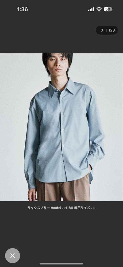 2026 SS MICRO SPAN BASIC SHIRT サックスブルー - メルカリ