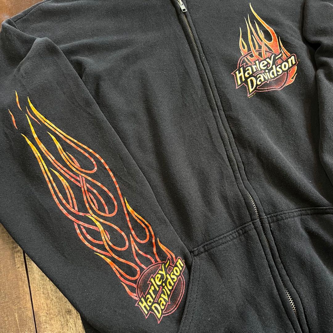 Harley-Davidson ハーレーダビッドソン】USA製フレイムパーカー - メルカリ