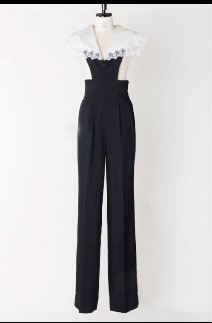 美品 FETICO フェティコ 襟レース ジャンプスーツ - メルカリ