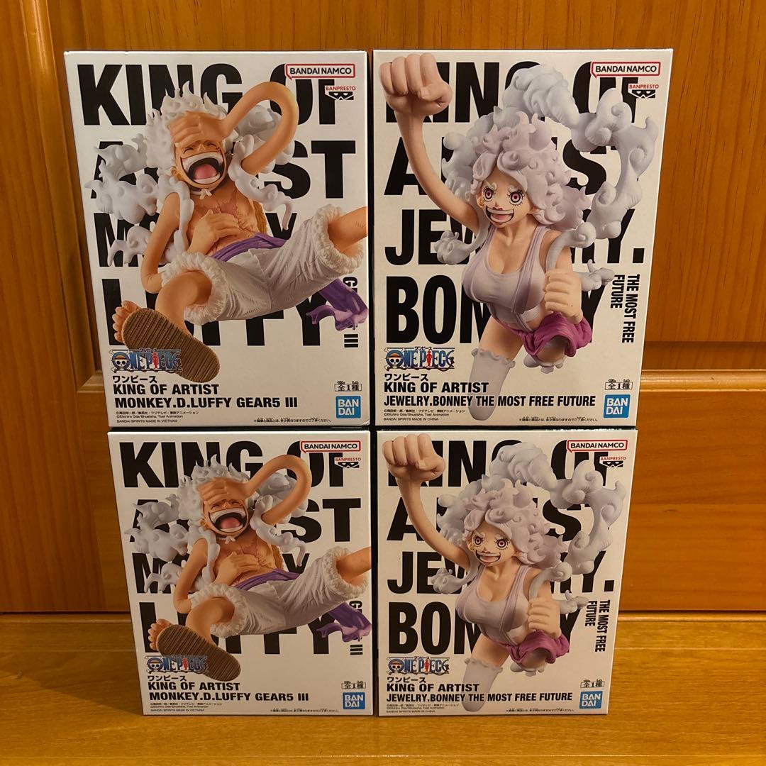 ワンピース KING OF ARTISTニカ、ボニー フィギュア4個セット - メルカリ
