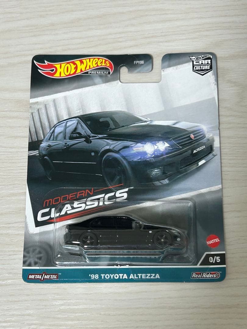 ホットウィール モダンクラシックス '98 トヨタ アルテッツァ チェイス Hot Wheels 2024 Premium '98 Toyota Altezza CHASE 0/5 Car Culture