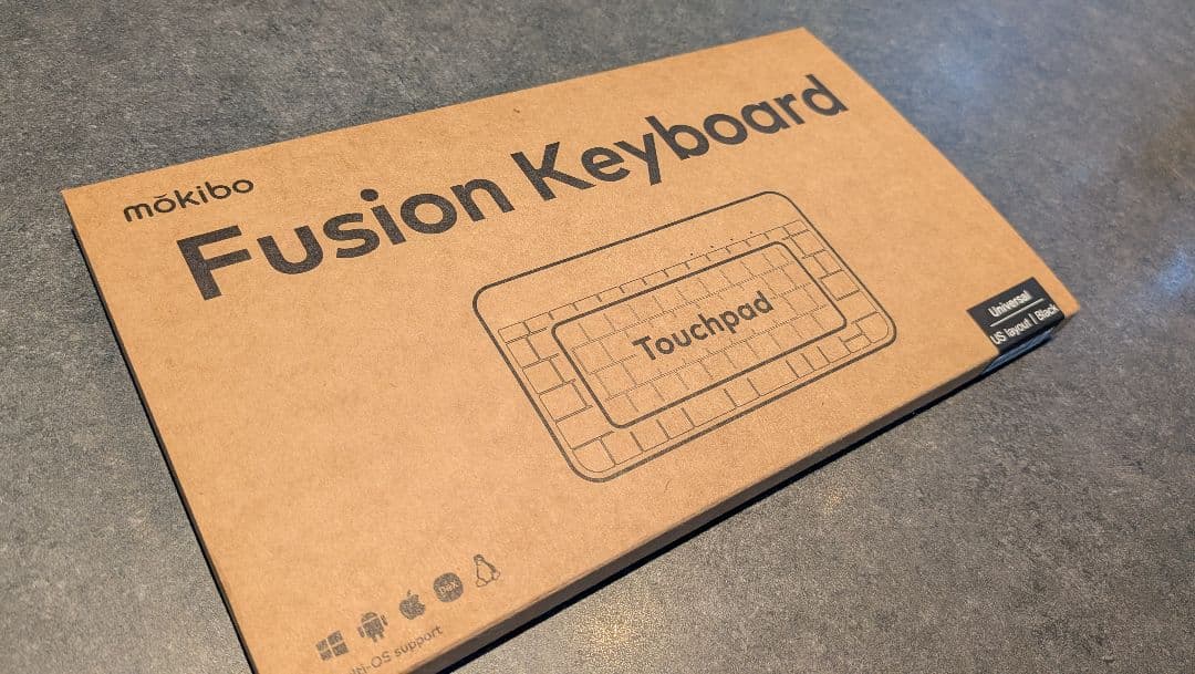 【美品】mokibo Fusion Keyboard ブラック 第二世代 タブレット MOKIBO Fusion Keyboard タッチパッド一体型キーボード